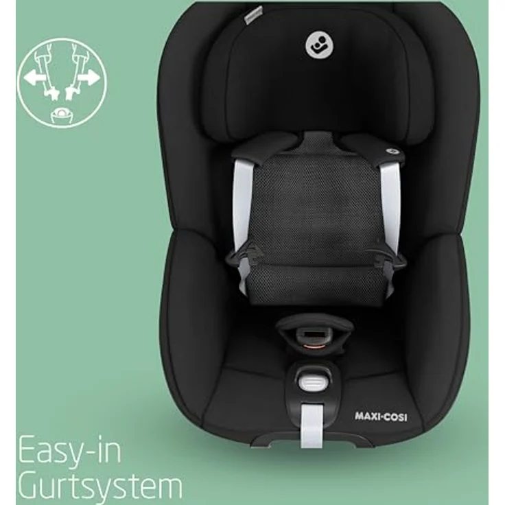 Maxi-Cosi Autokindersitz Pearl 360 - Authentic Black, Reboarder Kinder Autositz bis 17 kg, 360° Drehung, Memory-Schaumstoff, ClimaFlow-Temperaturregulierung – Bild 5