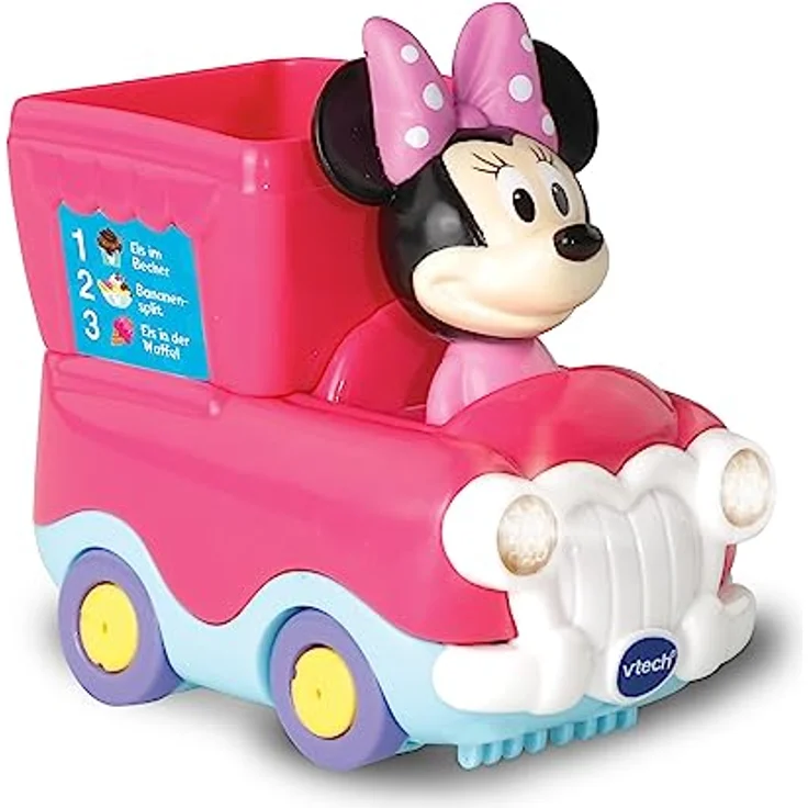 Vtech® Tut Tut Baby Flitzer 3er-Set, Disney Mickey, Minnie, Daisy mit Originalstimmen, blinkenden Scheinwerfern und Melodien – Bild 2