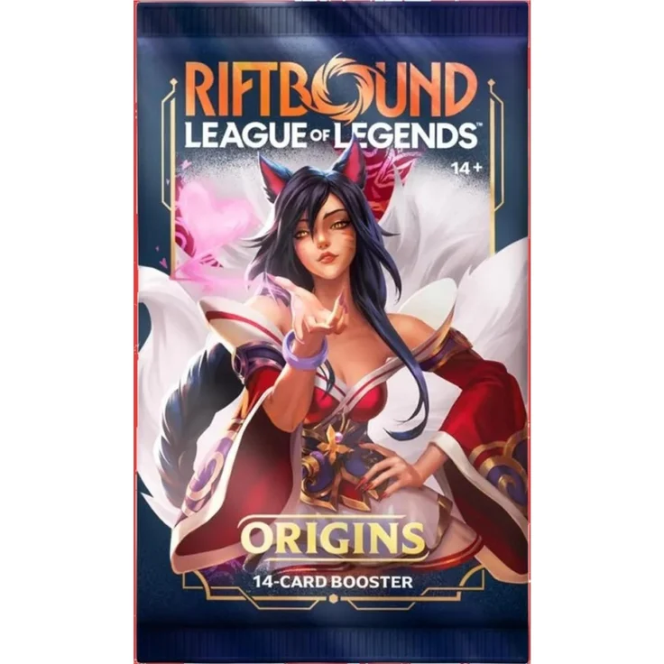 UVS Riftbound - League of Legends Einzelbooster, 14 zufällig ausgewählte Sammelkarten, Englisch