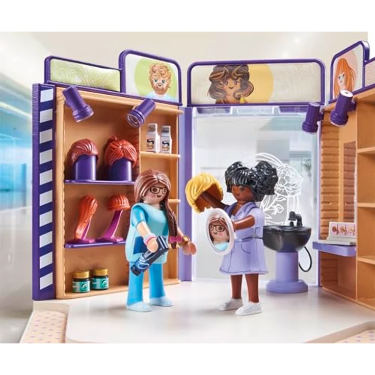 Playmobil® Konstruktions-Spielset Friseursalon (71535), My Life, (80 St), Made in Europe – Bild 6