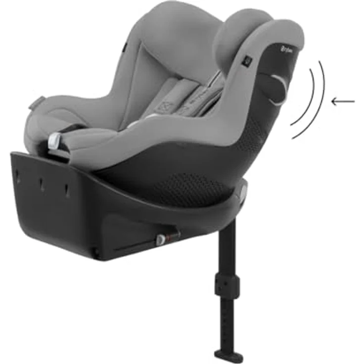 Cybex Sirona Gi Plus i-Size, Reboard Kindersitz mit 360° Drehung und Luftzirkulation, Stone Grey, Modell 2025 – Bild 7