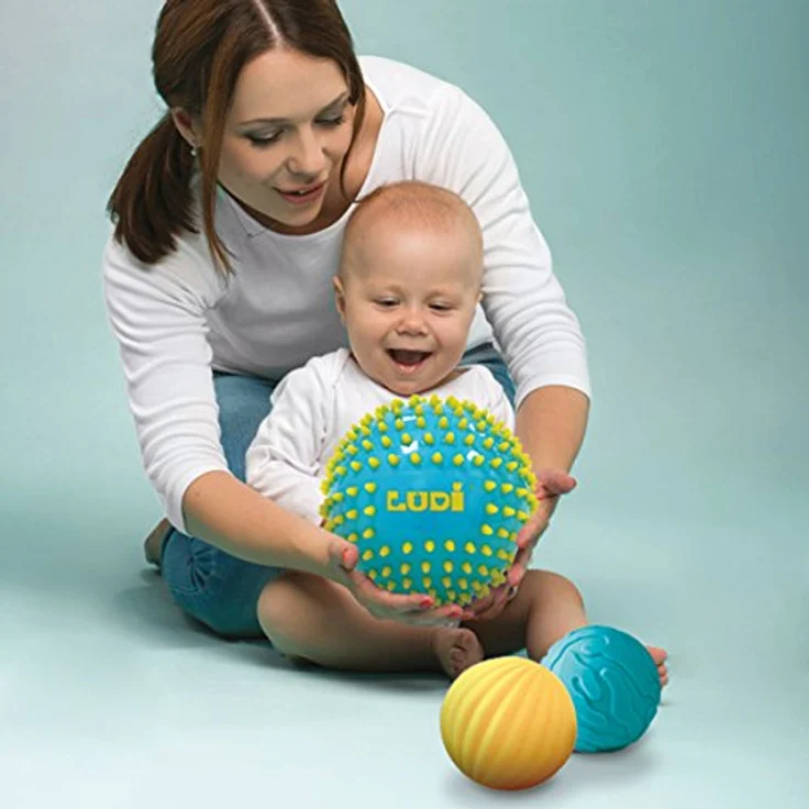 LUDI Sensory ball set - blue – Bild 3