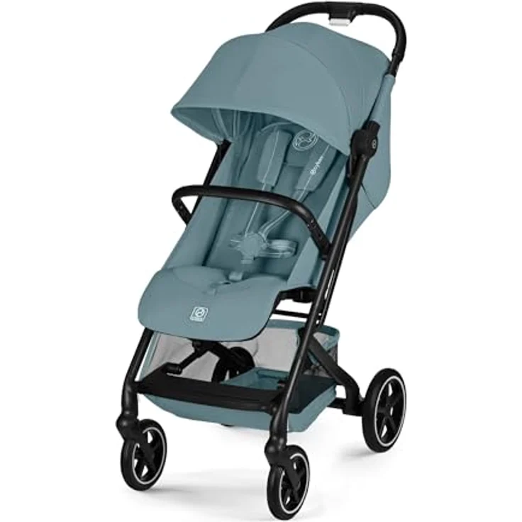 Cybex Beezy Buggy 2026, Stadt-Buggy mit flacher Liegeposition, einhändig kompakt faltbar, Stormy Blue – Bild 1