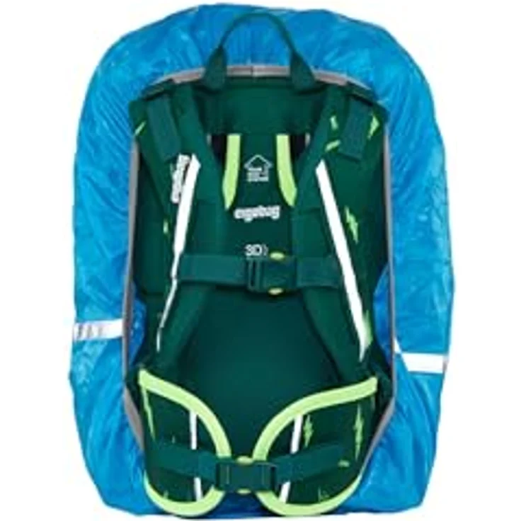 ergobag Schulranzen Regencape, wetterfest und sportlich mit auffälligen Prints – Bild 3