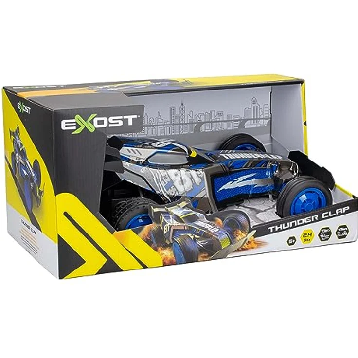 Silvertlit – Exost Ferngesteuertes Auto – Thunder Clap 40 cm – Ultraschnelles blaues XXL-Buggy-Fahrzeug – Geschwindigkeit: 20 km/h - 1:10 – RC-Spielzeug für Kinder ab 5 Jahren – 20645 – Bild 5