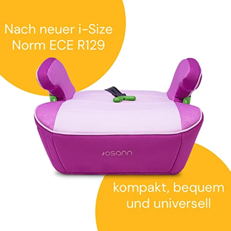 Osann Junior Isofix Gurtfix i-Size Sitzerhöhung (126-150 cm) - Pixel Berry – Bild 4