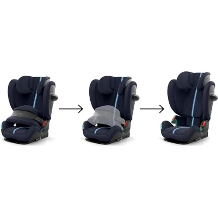 Cybex Pallas G2 Plus, Kindersitz für 9 Monate - 12 Jahre mit Fangkörper, Ocean Blue – Bild 4