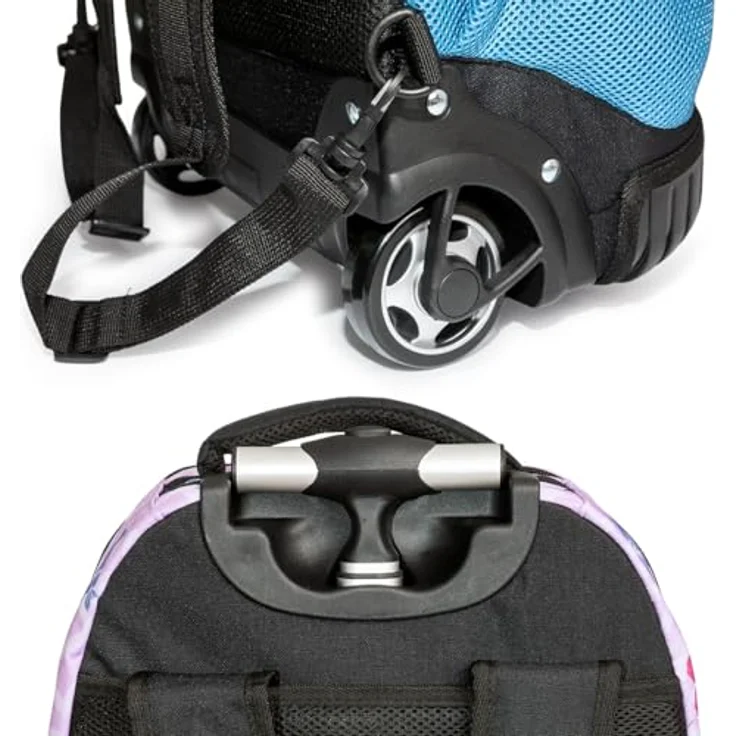Karactermania Schulrucksack One Piece Ruffy "Luffy Gear 5", Trolley-Rucksack mit praktischen Rollen, 39L Volumen, 2 Hauptfächer, gepolsterte Tasche für elektronische Geräte, 47 cm hoch – Bild 4