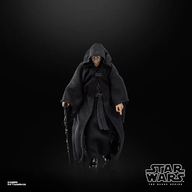 Star Wars The Black Series Imperator Palpatine & Thron, 15 cm Action-Figur mit 5 Accessoires, beweglich, Fensterschachtel-Verpackung – Bild 4