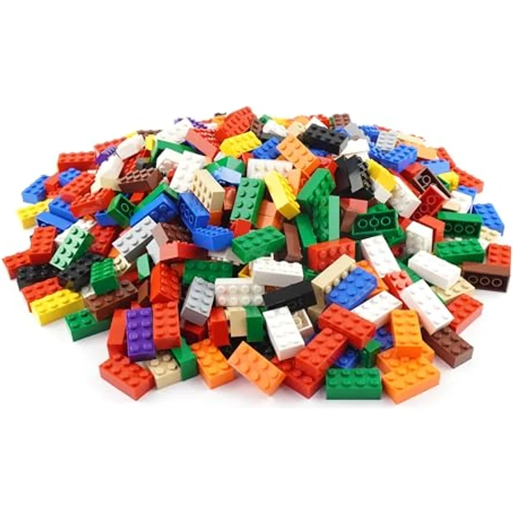 Stein-Experte Lego® Classic 2x4 Bausteine, 100 Stück bunte Grundsteine – Konstruktionsspielzeug für Kinder ab 3 Jahren, fördert Kreativität & Motorik – Bild 2