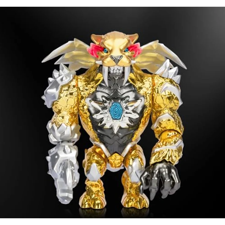 MrBeast Lab Apex Beast Panther Sammelfigur, 15,8 cm, Premium-Verpackung, 13 Gelenkpunkte, 2er Pack, gold – Bild 4