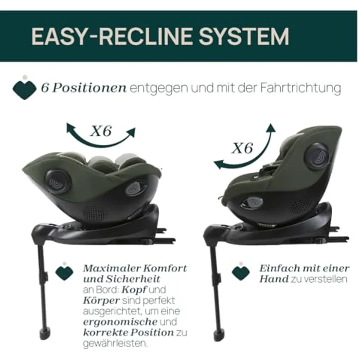 Chicco Seat105 I-Size, 360° drehbarer Autositz mit 6 Positionen, ISOFIX, für Kinder 40-105 cm, Gruppe 0/1, von 0 bis 4 Jahren – Bild 5