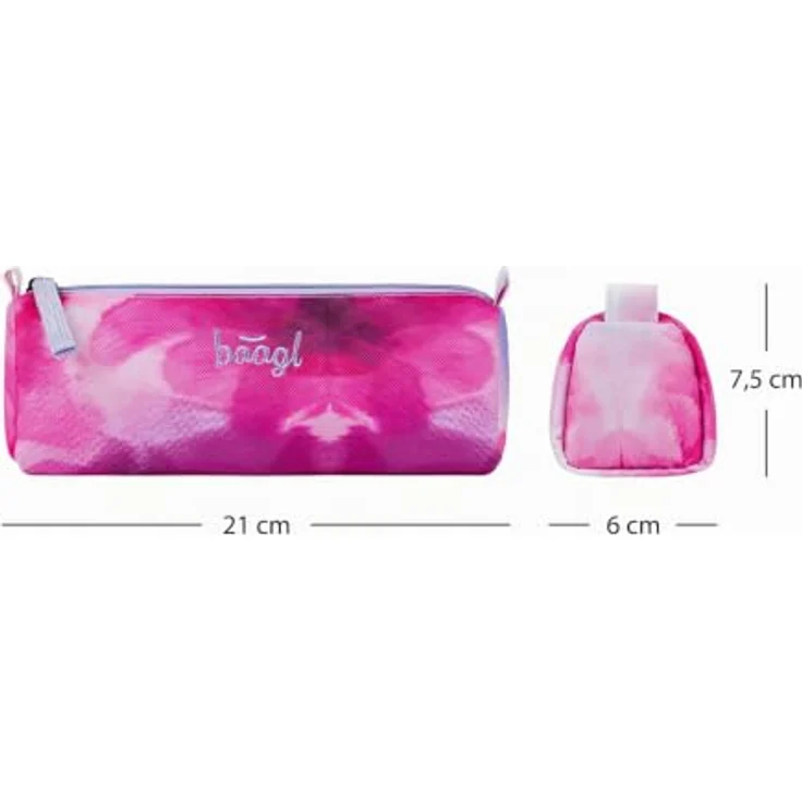 Baagl Platz Federmäppchen, Schulmäppchen für Mädchen und Teenager, geräumig, trendiges Painting Design, 21 x 7 x 7 cm – Bild 5