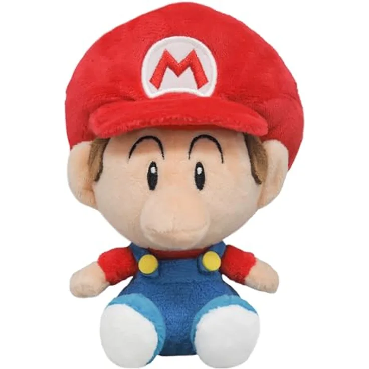 Together Plus Nintendo Baby Mario Plüschtier 16 cm - Offiziell lizenziert, hochwertige Materialien, ideal als Geschenk