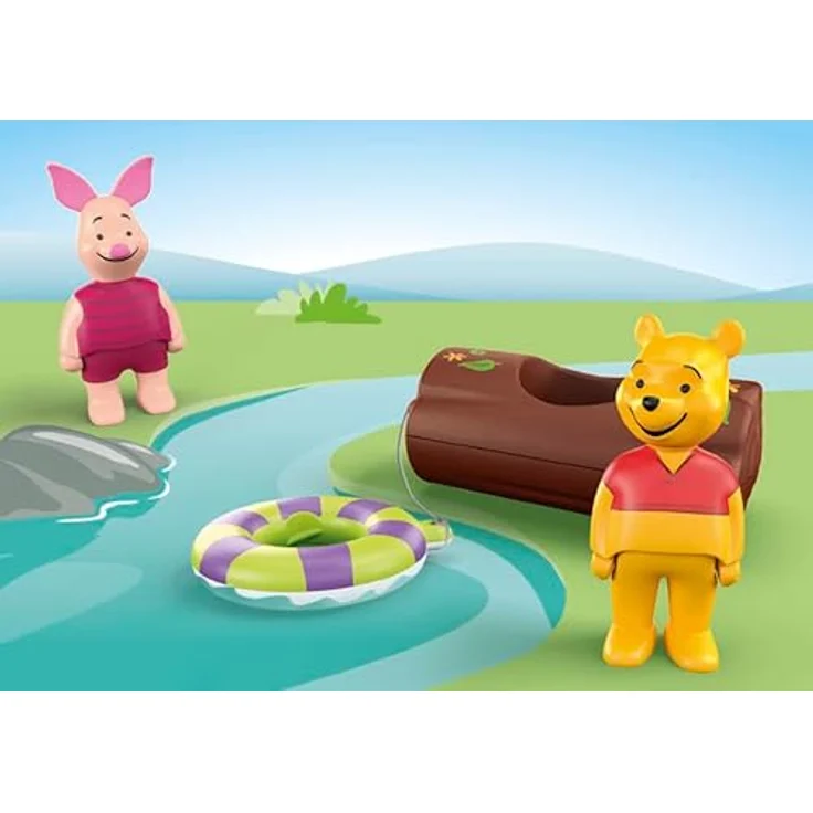 Playmobil® Konstruktions-Spielset Winnies & Ferkels Wasserabenteuer, JUNIOR & Disney, (3 St), Made in Europe – Bild 7