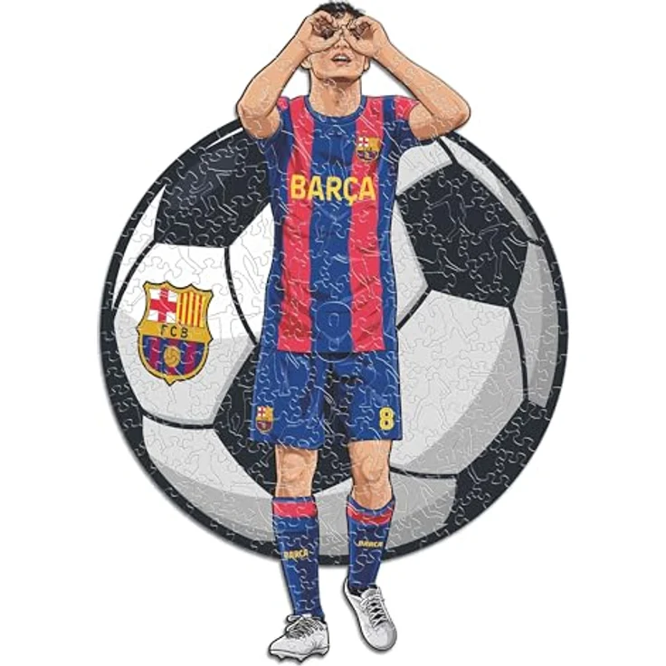 Iconic Puzzles Barcelona Pedri Holzpuzzle L, 500 Teile – Bild 2