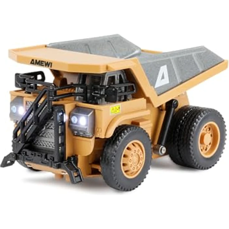 Amewi Ferngesteuerter Mini-Kipper 1:64 RTR aus Metall, 8-Kanal mit 20 Minuten Betriebszeit und 2 Geschwindigkeitsstufen – Bild 3