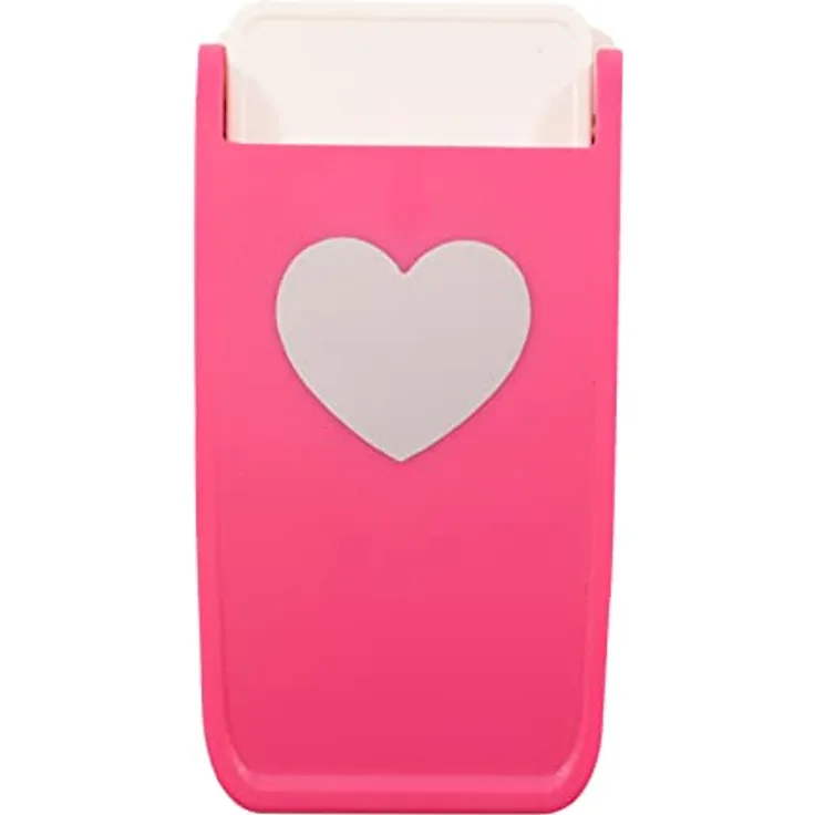 Vaessen Creative Motivstanzer Heavy Duty Herz, 3,75 x 3,4 cm, für dicke Papierarten wie PVC und Kork, ideal für Scrapbooking und Journaling