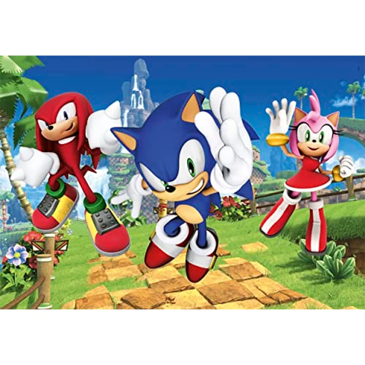 Clementoni Supercolor Puzzle Sonic, 104 Teile, buntes Kinderpuzzle mit Leuchtkraft und Farbintensität, ab 6 Jahren – Bild 2