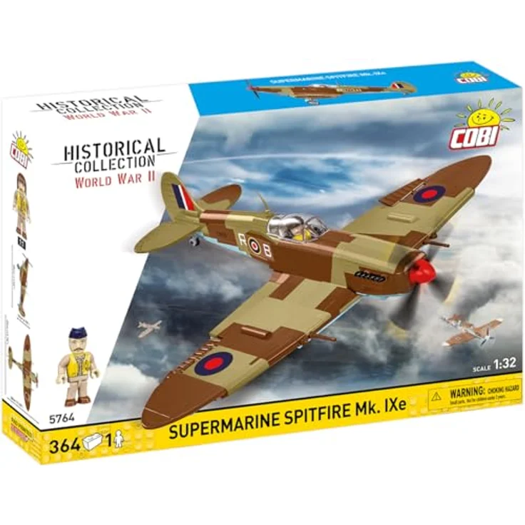 COBI Supermarine Spitfire Mk. IXe, Modellflugzeug aus EU-Bausteinen – Bild 4