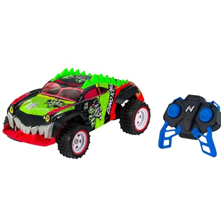 Nikko RC 10371 Dino Truck Ferngesteuertes RC Auto, Offroad Fahrzeug, LiFePo4-Akku, Bis 14 km/h, fährt auf Wasser, Schlamm und Schnee, Grün – Bild 2