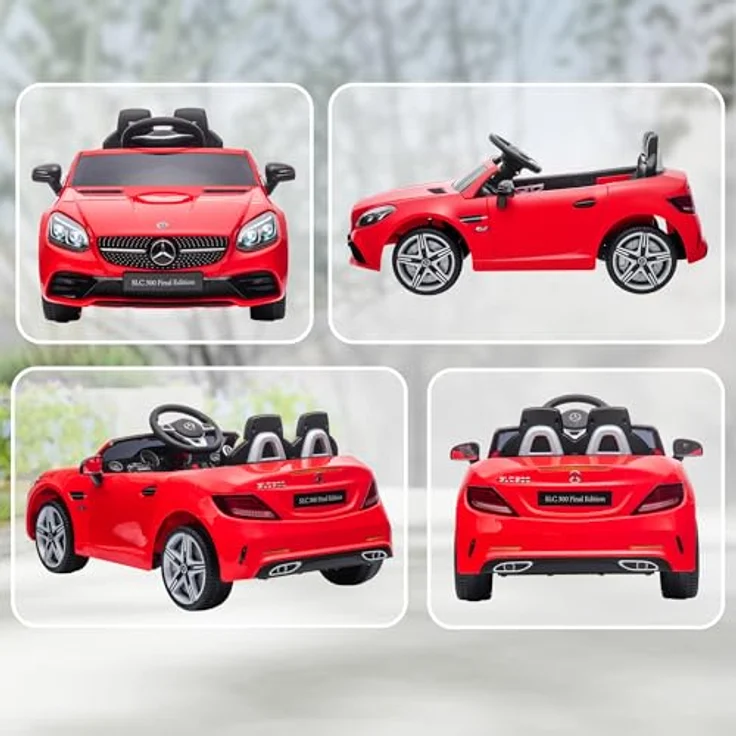 AIYAPLAY Elektro-Kinderauto Kinder Elektroauto, Rot, mit 2,4G Fernbedienung, Belastbarkeit 30 kg, für 3-6 Jahre Kinder – Bild 9