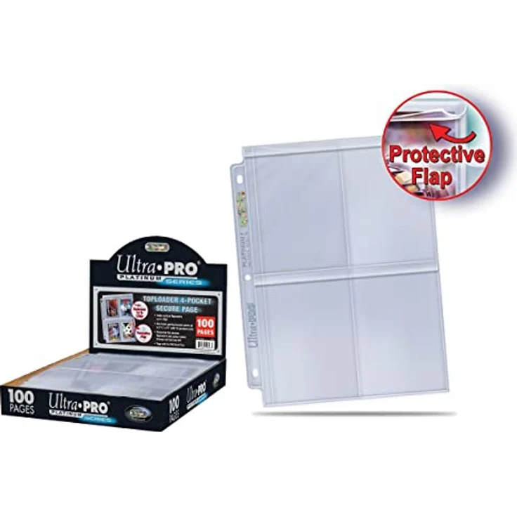 Ultra Pro 15848, 4-Pocket Secure Platinum Page für Toploader Display, 100 Seiten – Bild 3
