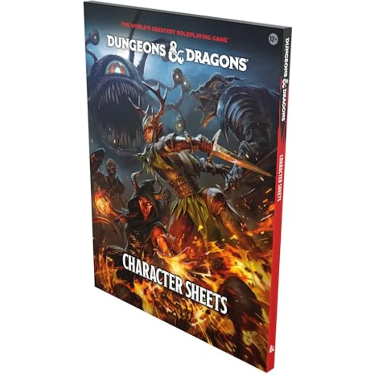 Dungeons & Dragons 2024 Character Sheets, 50 doppelseitige Charakterblätter für die 5. Edition, illustriert – Bild 4