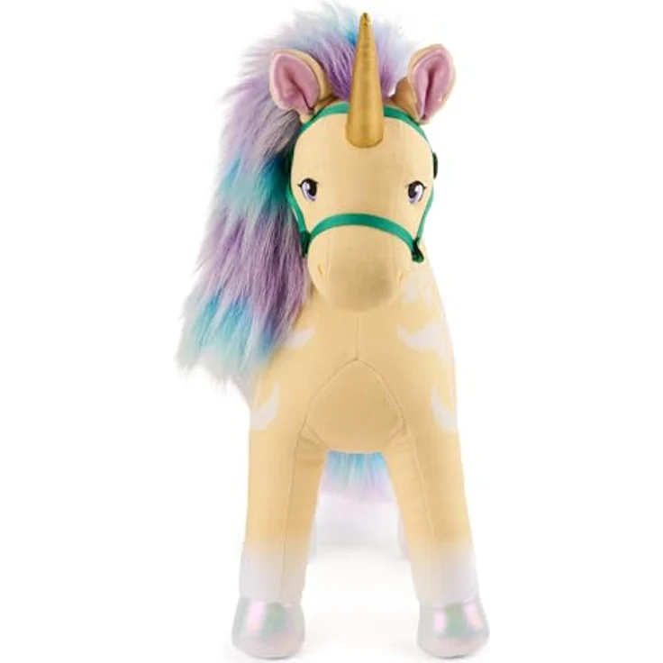 Unicorn Academy Leaf Plüschtier, Einhorn-Spielzeug aus weichem Plüsch, gelb, 38 cm, geeignet für Mädchen ab 1 Jahr – Bild 2