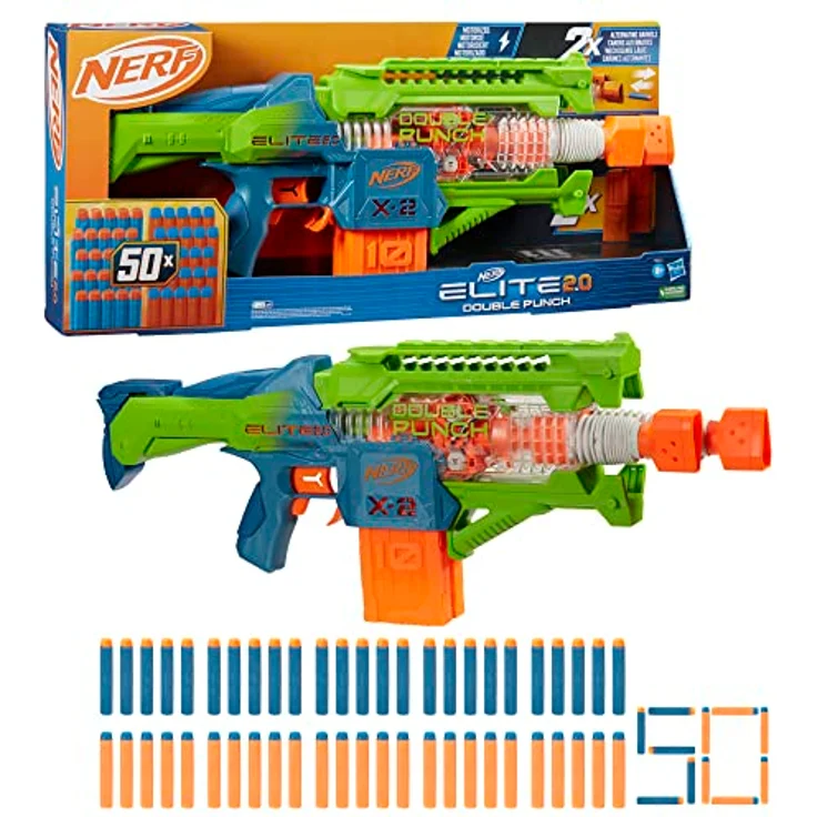 Nerf Elite 2.0 motorisierter Double Punch Dart-Blaster – Bild 1