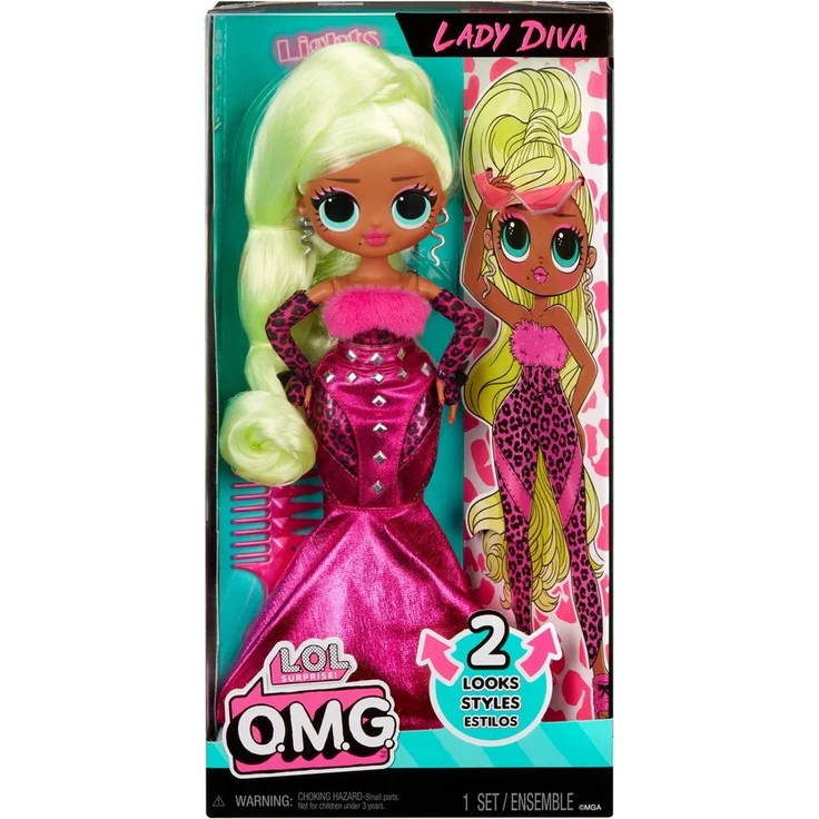 L.O.L. SURPRISE! OMG HoS Doll - Lady Diva, Anziehpuppe mit über 15 Überraschungen – Bild 1