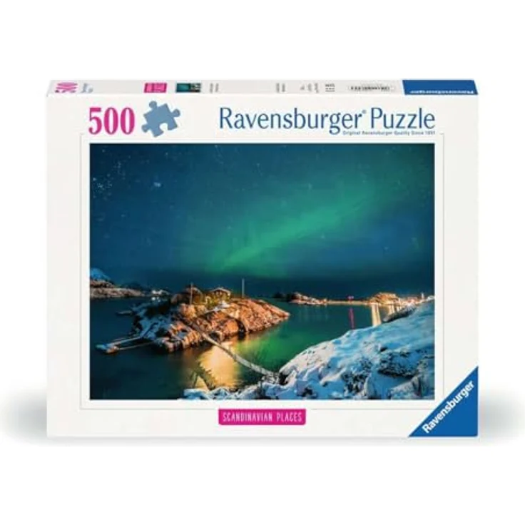 Ravensburger Puzzle 12000845 - Scandinavian Places, Nordlichter in Tromsø, Norwegen - 500 Teile Puzzle für Erwachsene und Kinder ab 12 Jahren, Norwegen-Motiv – Bild 1