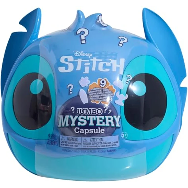 Just Play Disney Stitch Jumbo Mystery-Kapsel, 8-teilig, 22,9 cm großes Plüschtier, Kinderspielzeug ab 3 Jahren, mehrere Überraschungen enthalten – Bild 1