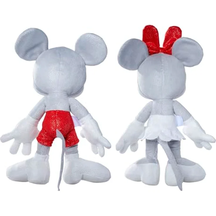 Simba Disney Mickey & Minnie Mouse 100 Jahre Collector-Set Future, limitierte Sammler-Edition, 33cm Plüschfiguren in Geschenk-Box, Amazon exklusiv mit Zertifikat & Seriennummer, für Erwachsene & Kinder – Bild 3