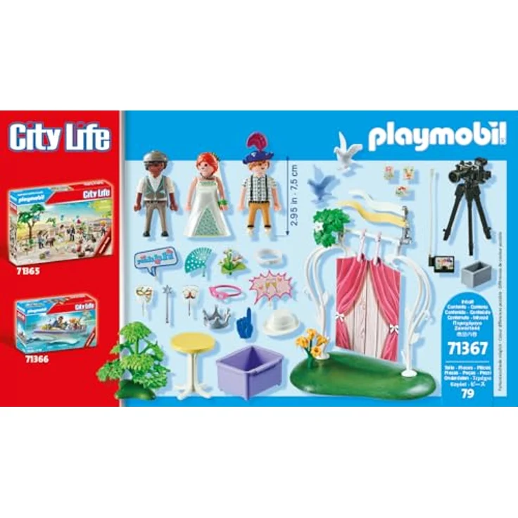 Playmobil® Konstruktions-Spielset Hochzeits Fotobox (71367), City Life, (79 St) – Bild 8