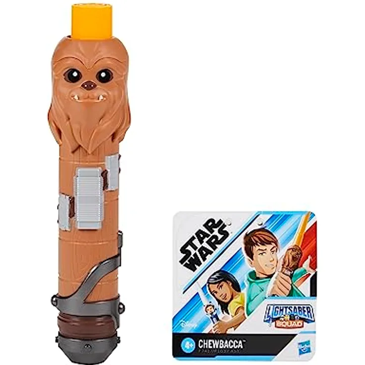Star Wars Lightsaber Squad Chewbacca, Gelbes ausfahrbares Lichtschwert für Kinder