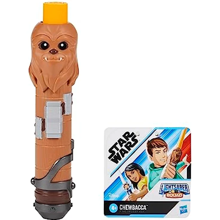 Star Wars Lightsaber Squad Chewbacca, Gelbes ausfahrbares Lichtschwert für Kinder – Bild 1
