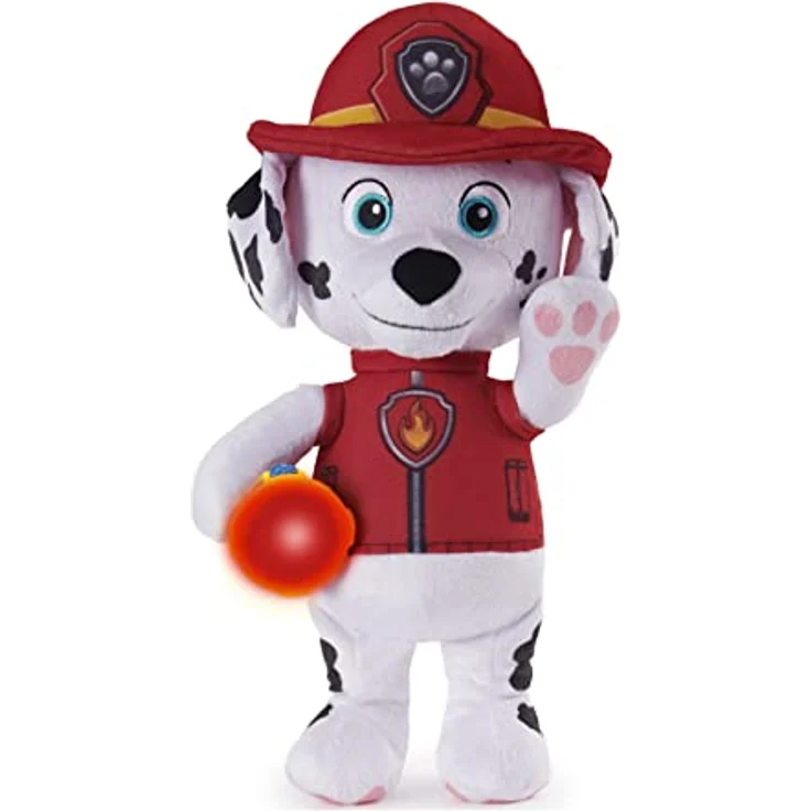 PAW PATROL 6059298, Snuggle Up Marshall Plush with Torch and Sounds, for Kids Aged 3 and Up – Bild 4