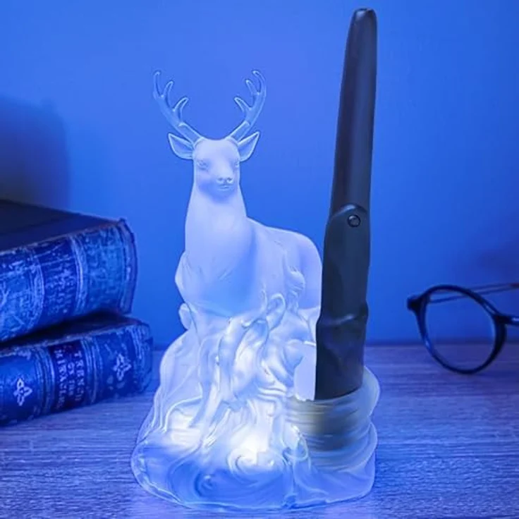 Paladone Harry Potter Patronus Leuchte mit Zauberstab Steuerung, Sammelfigur – Bild 4