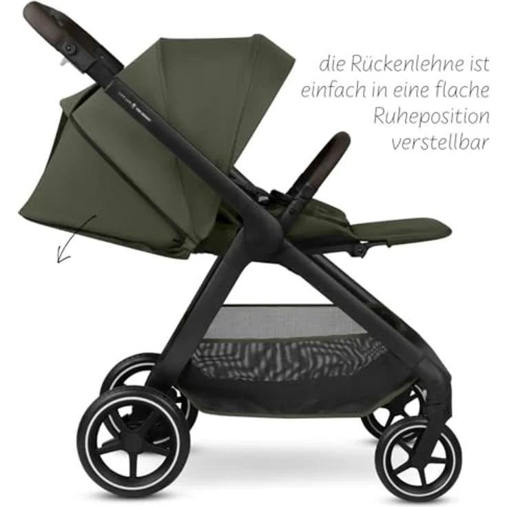 ABC Design City Life 2in1 Kombikinderwagen Set mit Tragewanne, kompakt für die Stadt, robuste Reifen, Farbe Avocado – Bild 10