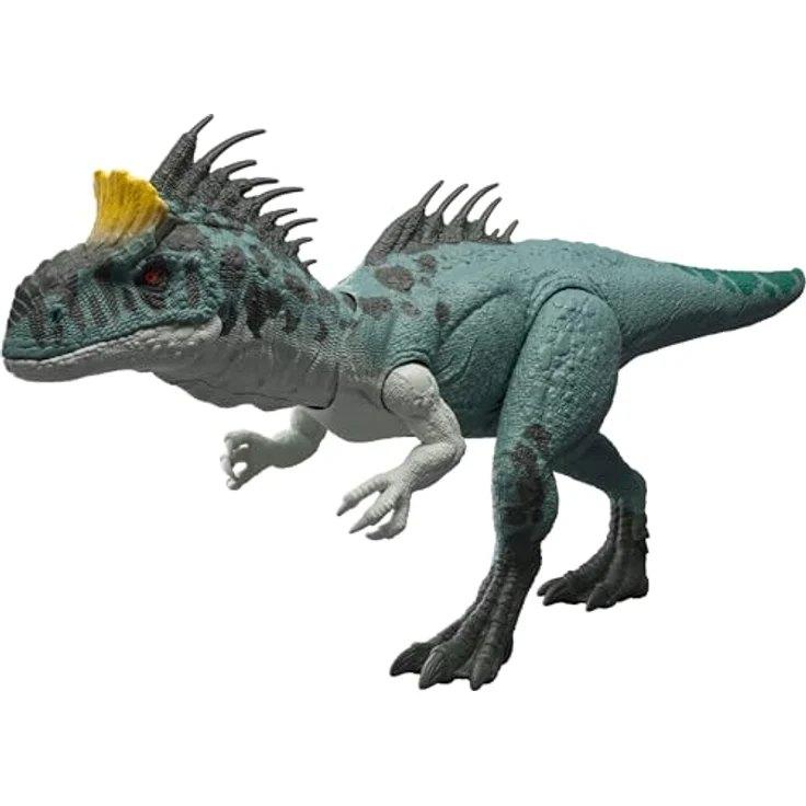 Mattel Jurassic World Wild Roar Crylophosaurus Actionfigur mit Beißangriff und Brüllgeräusch, 36,8 cm, Mehrfarbig, Kunststoff – Bild 4