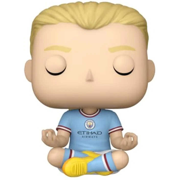 Funko Pop! Football: Manchester City - Erling Haaland - Vinyl-Sammelfigur, 9,5 cm, offizielles Merchandise für Fans – Bild 2