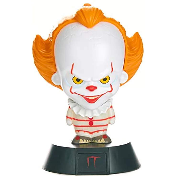 Paladone Pennywise Collectable IT Offizielles Lizenziertes Icon auf Basis von Stephen King's Roman, ideales Nachtlicht für Kinderzimmer, Büro und Zuhause, plastik, weiß, PP5154IT