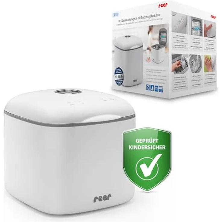 UV-C Desinfektionsgerät mit Trocknungsfunktion, Sterilisator für Babyflaschen und Baby Zubehör – Bild 1