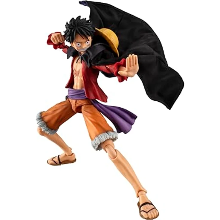MegaHouse One Piece Variable Action Heroes Actionfigur Monkey D. Luffy Ver. 1.5, 17 cm, beweglich mit Standfuß, offizielles Lizenzprodukt – Bild 3