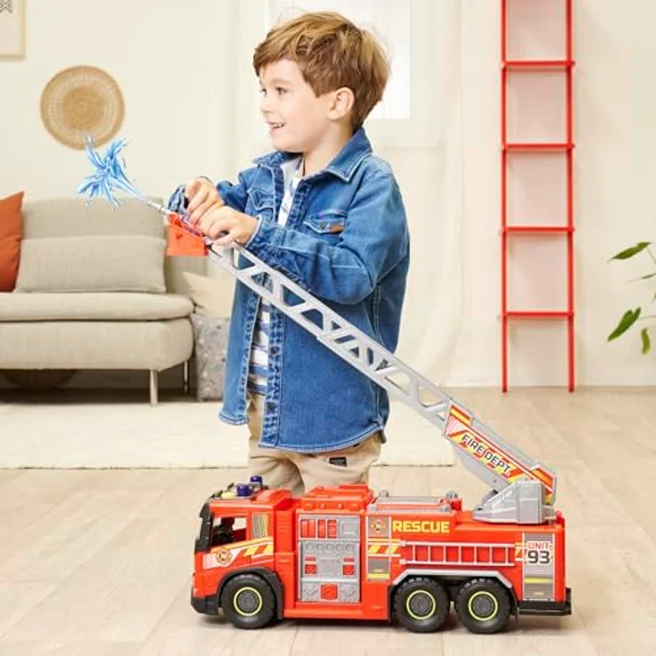 Dickie Toys Riesen-Feuerwehrauto, 57 cm - Spielzeugauto – Bild 6