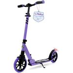 SereneLife Cityroller, klappbar & höhenverstellbar, Unisex-Tretroller für Kinder & Erwachsene, Big Wheel Scooter bis 120 kg belastbar, 8-9 Zoll Räder