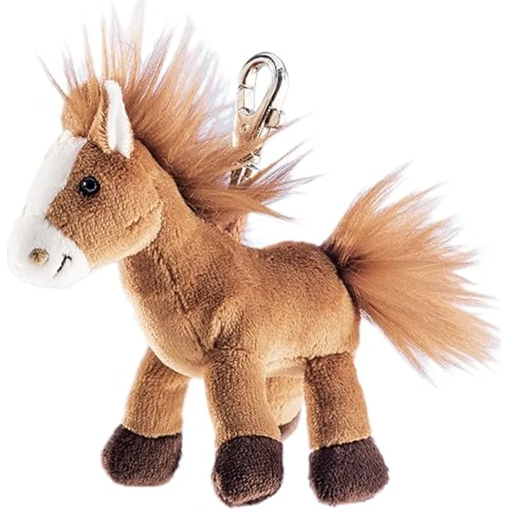 Schaffer Schlüsselanhänger Pferd Magic, Plüsch, 8 - 12 cm, waschbar, geprüfte Qualität, Schaffer 232, blau