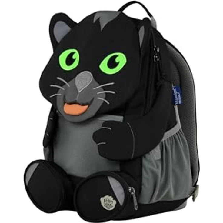 Affenzahn Großer Freund Kindergartenrucksack für 3-5 Jährige Kita Funktional 8L, recycelt aus PET-Flaschen, 8 L Fassungsvermögen, reflektierende Elemente, verstellbarer Brustgurt, verspielte Details – Bild 5