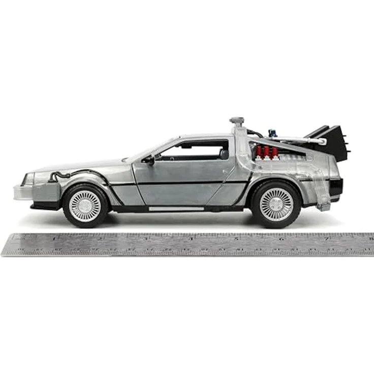 Jada Back to the Future 1/24 Hollywood Rides Zeitmaschine, detailgetreues Diecast-Modell mit hochwertiger Verarbeitung, offiziell lizenziert – Bild 3